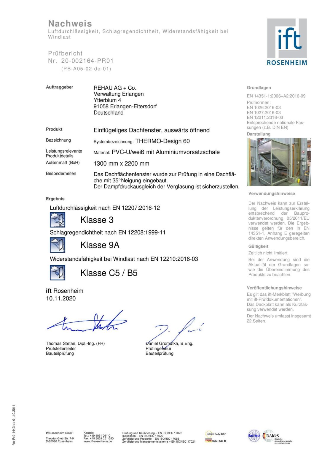 Informe de ensayos. Análisis de las cualidades operativas.